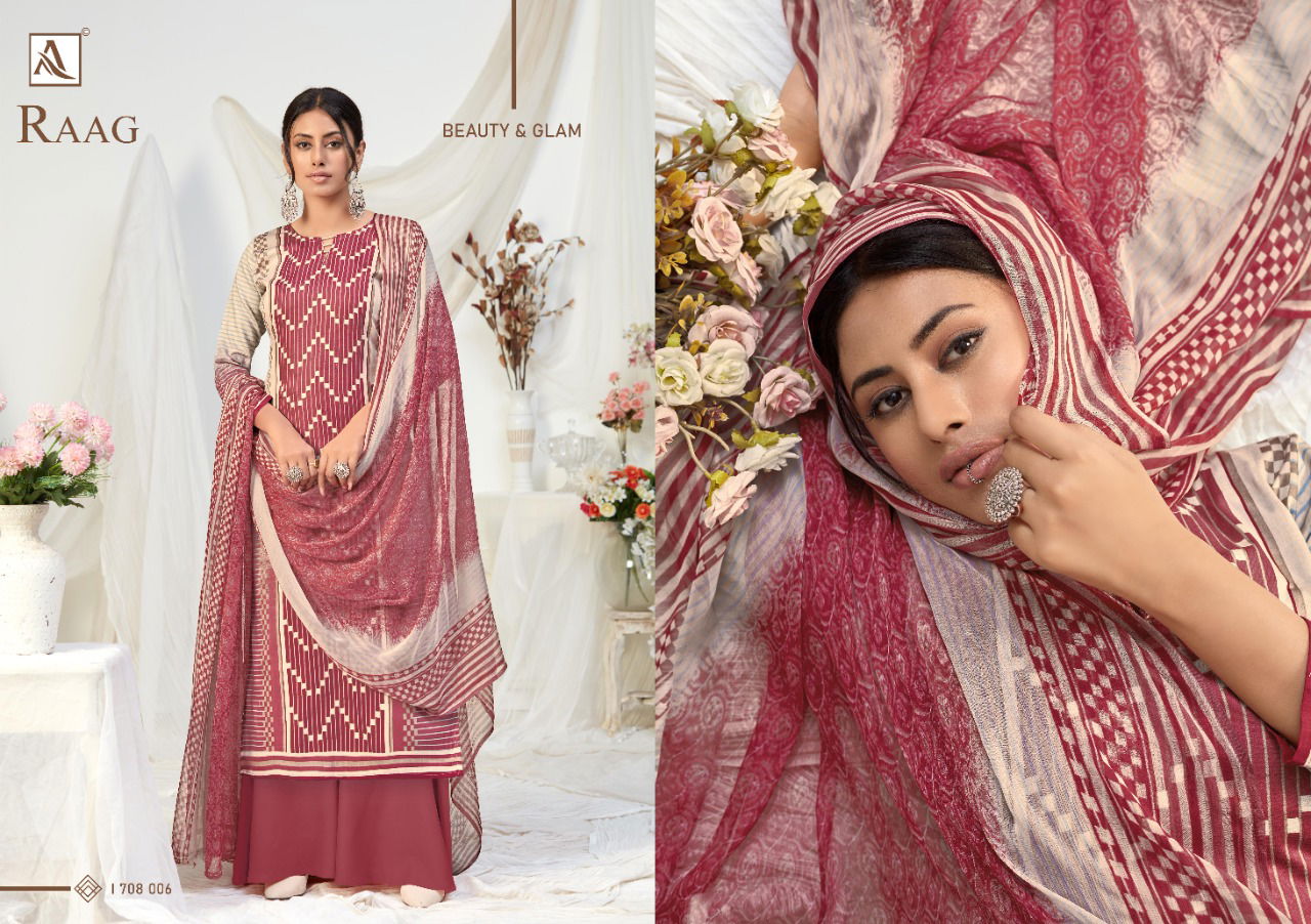 Alok Raag Latest Fancy Pure Cotton Digital Printed Dress Material